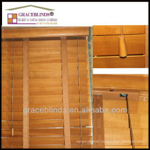 UV coating solid wood slats match valance ladder tapes 50mm basswood blinds